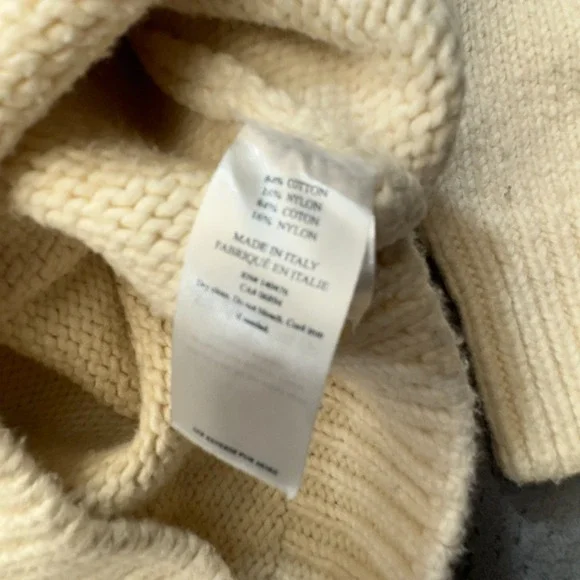 Faherty Ivory Button-Front Wool Cardigan - Picture 5 of 16